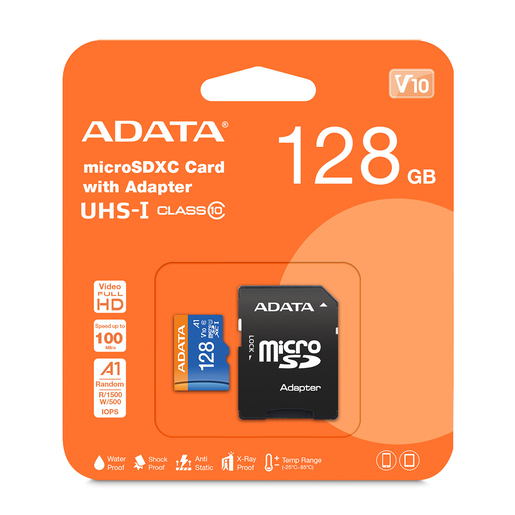 Memoria Micro SD con Adaptador Adata / 128gb / SDXC / Clase 10