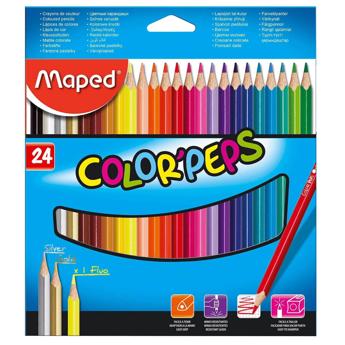 Lapices De Colores Maped Color Peps 24 Pzs