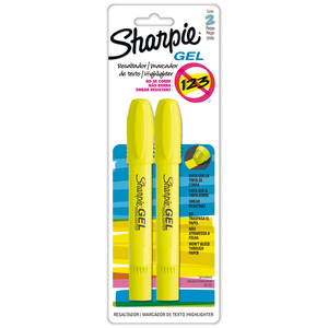 MARCATEXTOS SHARPIE GEL (AMARILLO, 2 PZS.) MARCATEXTOS SHARPIE GEL (AMARILLO, 2 PZS.)