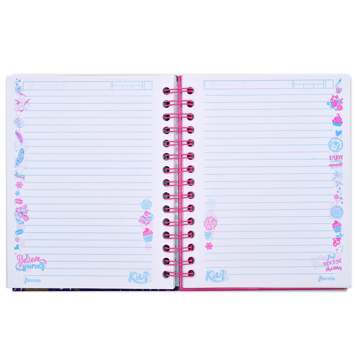 Cuaderno Forma Francesa Norma Kiut Love Raya 160 hojas | Office Depot Mexico