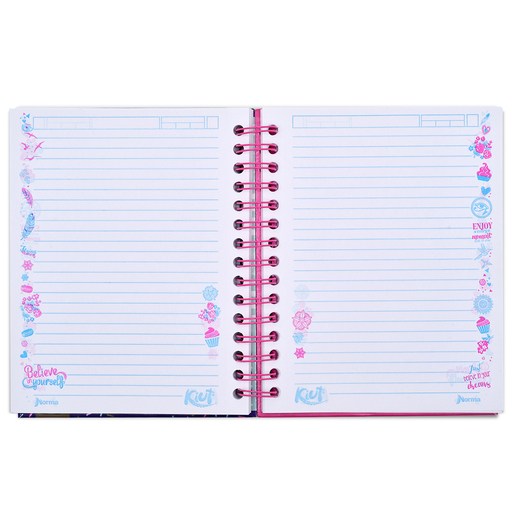 Cuaderno Forma Francesa Norma Kiut Love Raya 160 hojas