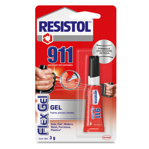 Pegamento Instantáneo Resistol 911 Flex Gel / 3 gr / 1 pieza
