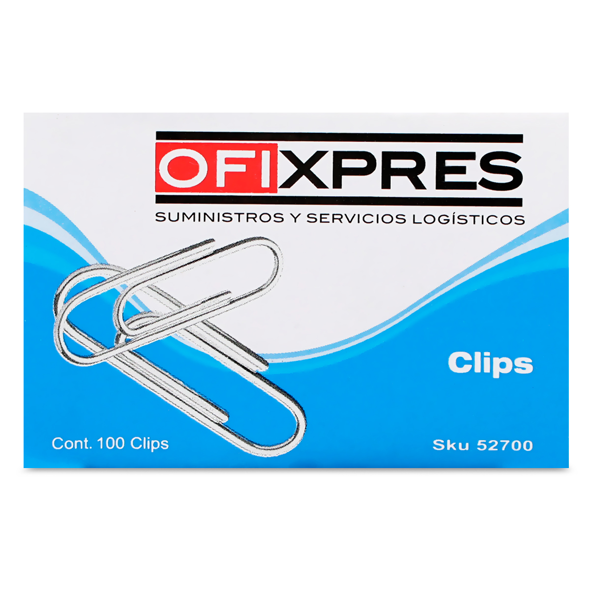 Set De Clips Clips Estándar Ofixpres Plata 100 piezas | Office Depot Mexico