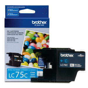 Cartucho de Tinta Brother LC75C XL / LC75C / Cyan / 600 páginas / MFC Cartucho de Tinta Brother LC75C XL / LC75C / Cyan / 600 páginas / MFC