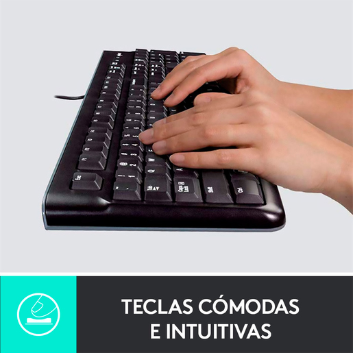 Teclado Alámbrico Logitech K120 Negro