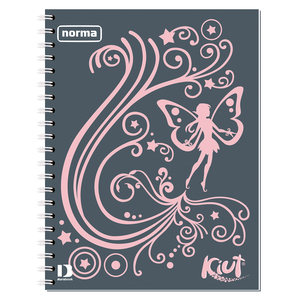 Cuaderno Forma Francesa Norma Kiut Fairy Raya 100 hojas