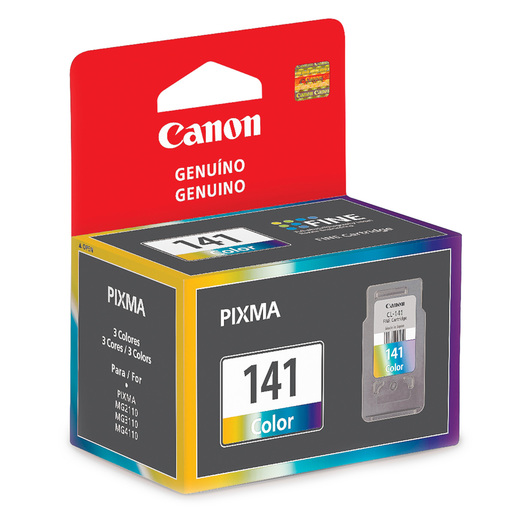 Cartucho de Tinta Canon CL 141 / CL 141 / Tricolor / 180 páginas / PIXMA