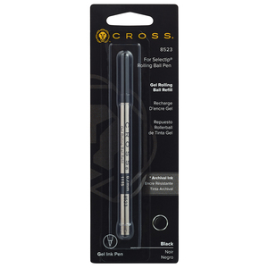 REPUESTO PARA PLUMA GEL ROLLLER BALL CROSS 8523 (NEGRO, PUNTO MEDIANO) REPUESTO PARA PLUMA GEL ROLLLER BALL CROSS 8523 (NEGRO, PUNTO MEDIANO)