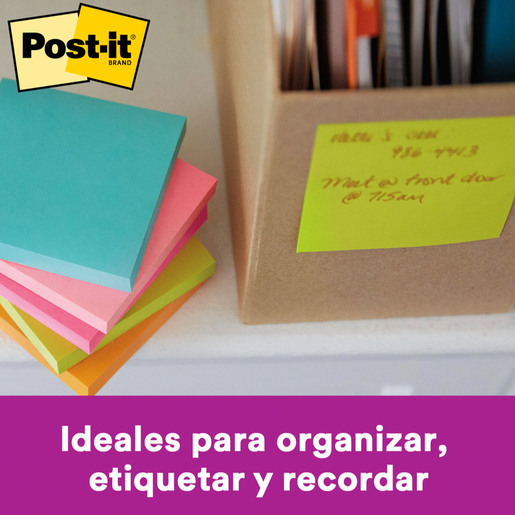 Notas Adhesivas Post-It Super Sticky Rio de Janeiro 7.6 x 7.6 cm