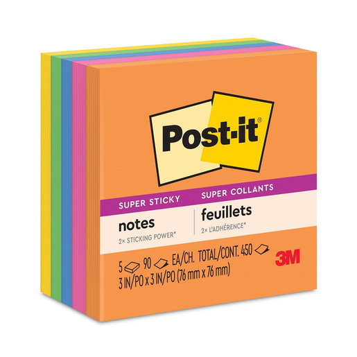 Notas Adhesivas Post-It Super Sticky Rio de Janeiro 7.6 x 7.6 cm