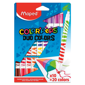 Marcadores Duo Colors Colorpeps Maped / 10 piezas