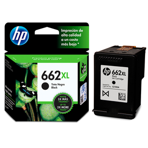Cartucho de Tinta Hp 662XL Advantage / CZ105AL / Negro / 360 páginas / DeskJet Ink Advantage Cartucho de Tinta Hp 662XL Advantage / CZ105AL / Negro / 360 páginas / DeskJet Ink Advantage