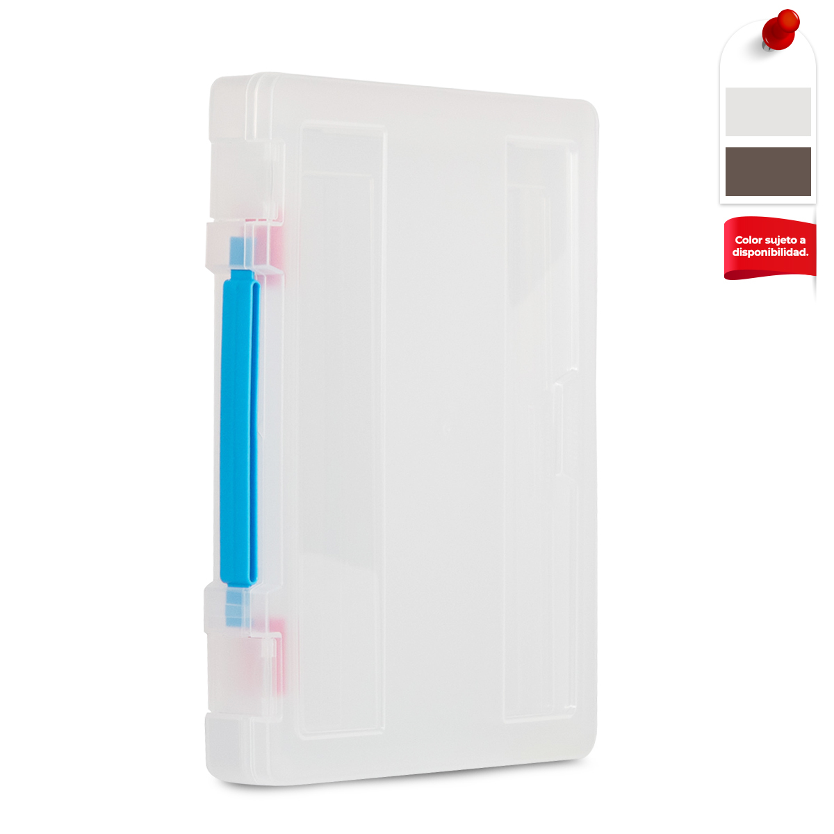 Caja de Plástico Portadocumentos Office Depot / Carta y Oficio / Transparente / 2 piezas