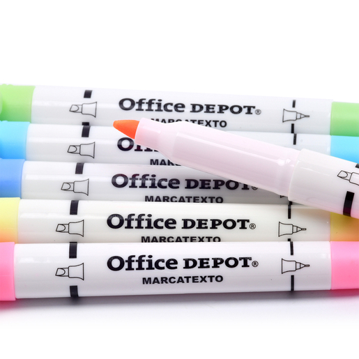 Marcatextos de Doble Punta Office Depot / Colores surtidos / 6 piezas