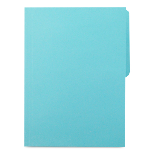 Folders Carta con Media Ceja Signature / Azul / 50 piezas