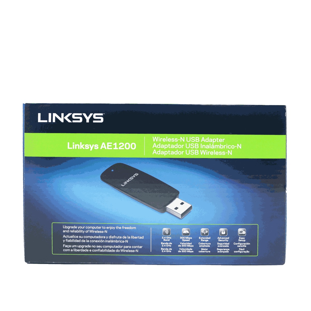Adaptador WiFi USB Inalámbrico Linksys AE1200 Negro | Office Depot Mexico