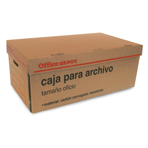 Caja para Archivo Oficio Office Depot / Cartón / Café