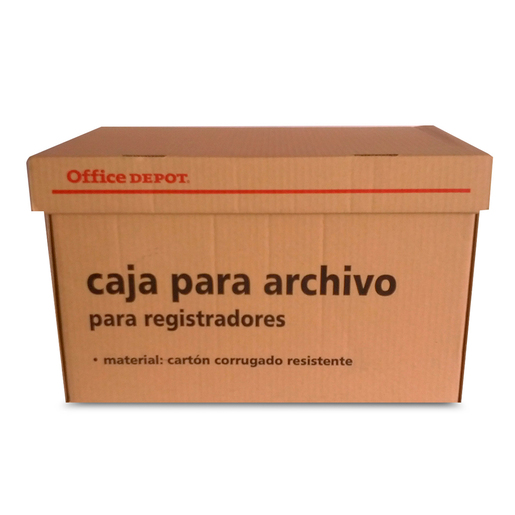 Caja para Archivo Registrador Office Depot / Cartón / Café