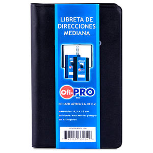 Directorio Telefónico Mediano Económico Ofi-Pro / Negro / 112 páginas Directorio Telefónico Mediano Económico Ofi-Pro / Negro / 112 páginas