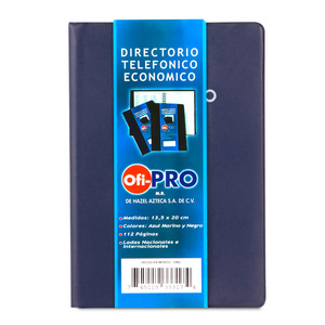 DIRECTORIO TELEFONICO OFI-PRO ECONOMICO AZUL DIRECTORIO TELEFONICO OFI-PRO ECONOMICO AZUL
