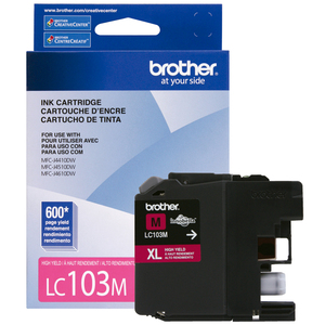Cartucho de Tinta Brother LC103M / Magenta / 600 páginas / MFC J4510DW Cartucho de Tinta Brother LC103M / Magenta / 600 páginas / MFC J4510DW