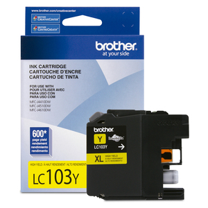 Cartucho de Tinta Brother LC103Y / Amarillo / 600 páginas / MFC J4510DW Cartucho de Tinta Brother LC103Y / Amarillo / 600 páginas / MFC J4510DW