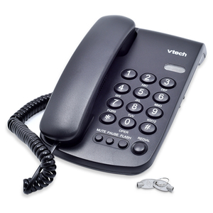 TELEFONO ALAMBRICO VTECH FENIX100 (NEGRO) TELEFONO ALAMBRICO VTECH FENIX100 (NEGRO)
