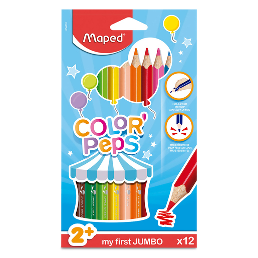 Lápices de Colores Triangulares Maped Color Peps My First JUMBO / 12 piezas