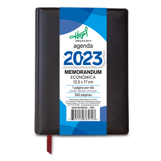 Agenda Memorándum Económica Hazel 2023 / Vino