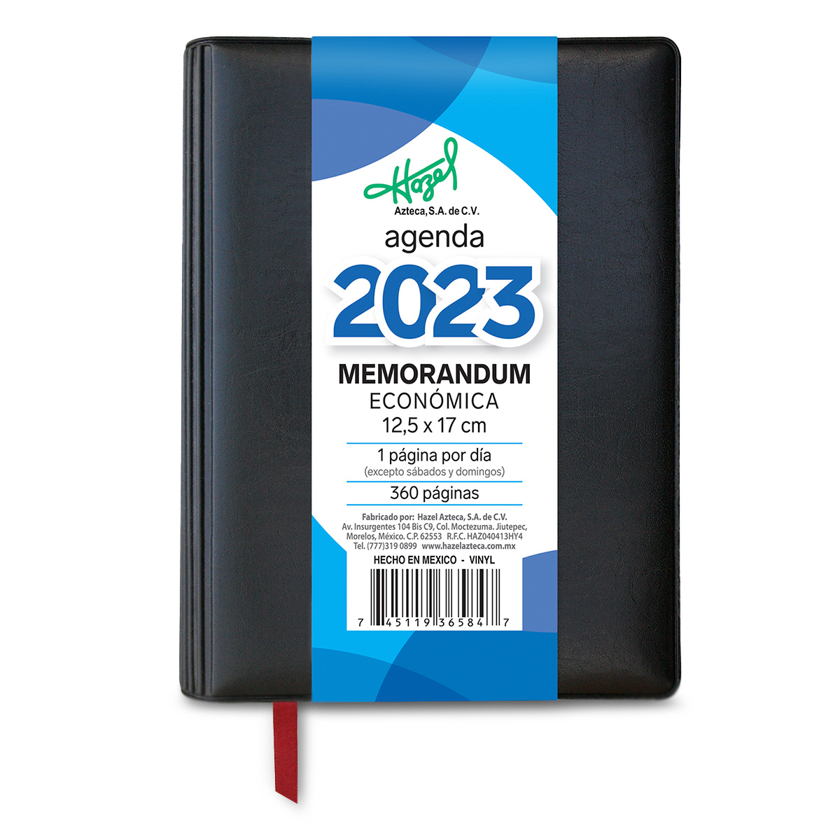 Agenda Memorándum Económica 2023 Hazel / Negro