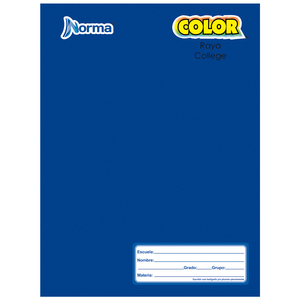 Cuaderno College Norma Color 360 Raya 100 hojas