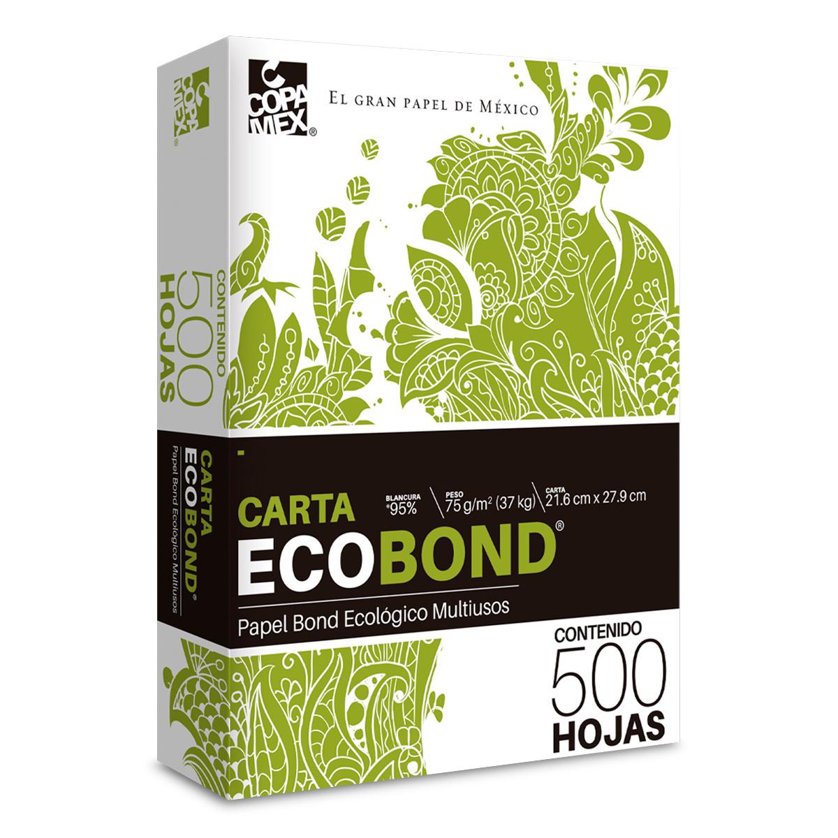 Papel Bond Ecológico Carta Copamex Eco Bond Paquete 500 hojas blancas | Office Mexico