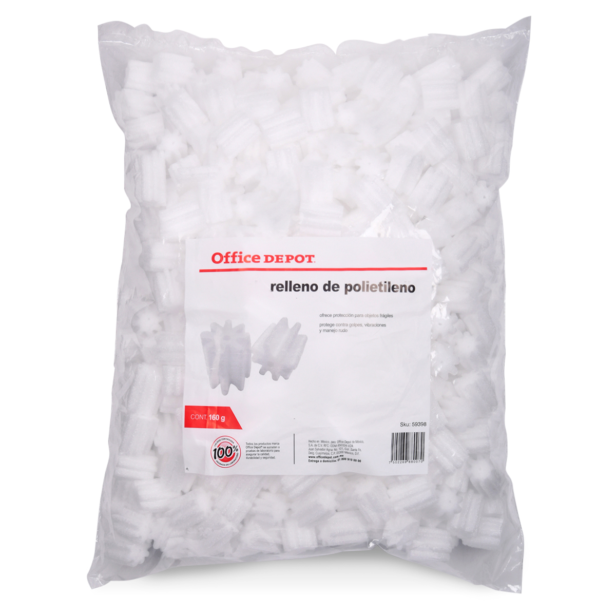Relleno de Polietileno Espumado Office Depot / Estrella / 160 gr