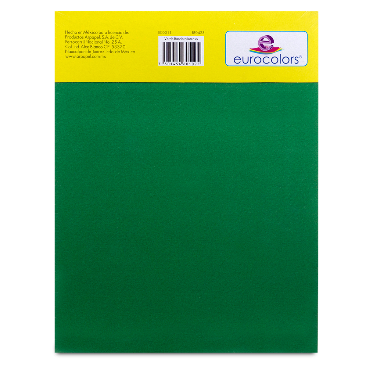 Paquete de Papel Reciclado Eurocolors 100 hojas Carta Verde 75 gr | Office  Depot Mexico