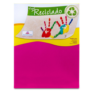 Papel Reciclado Carta Eurocolors Rosa 100 hojas