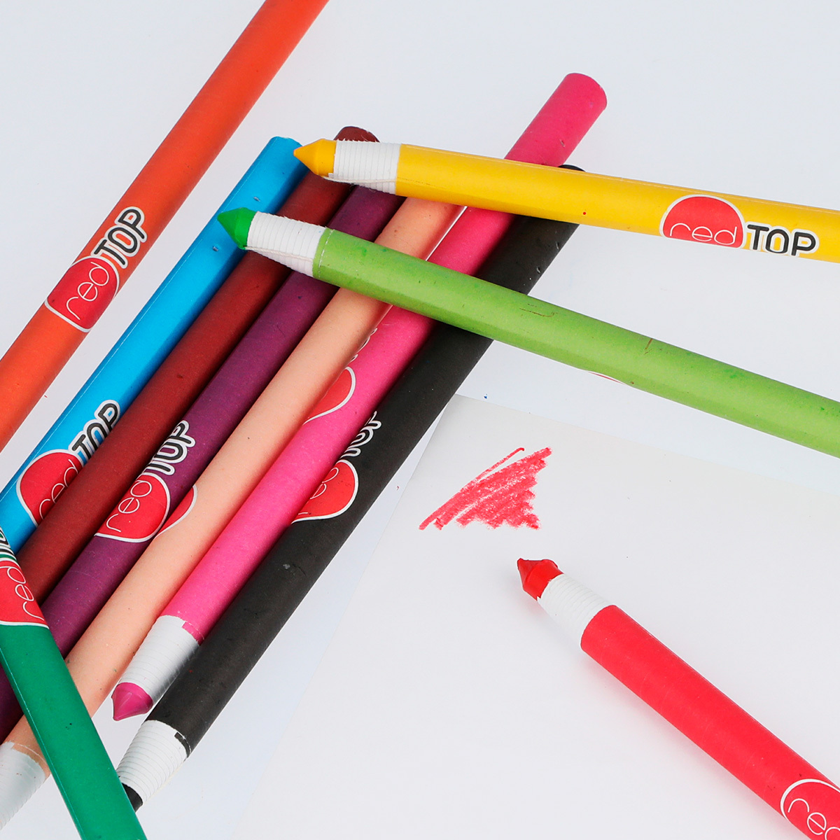 Crayones Marcadores de Cera Red Top Colores surtidos 12 piezas | Office  Depot Mexico