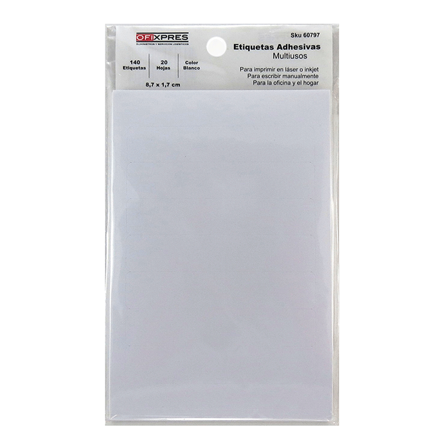 O cualquiera traidor litro Etiquetas Adhesivas Rectangulares Office Depot 5405 1.7 x 8.7cm 20 hojas Blancas | Office Depot Mexico O cualquiera traidor litro Etiquetas Adhesivas Rectangulares Office Depot 5405 1.7 x 8.7cm 20 hojas Blancas | Office Depot Mexico