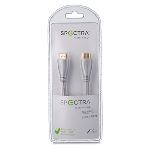 CABLE HDMI SPECTRA (1.82 MTS, PLATA) CABLE HDMI SPECTRA (1.82 MTS, PLATA)