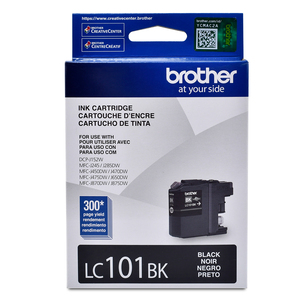 Cartucho de Tinta Brother LC101BK / LC101BK / Negro / 300 páginas Cartucho de Tinta Brother LC101BK / LC101BK / Negro / 300 páginas