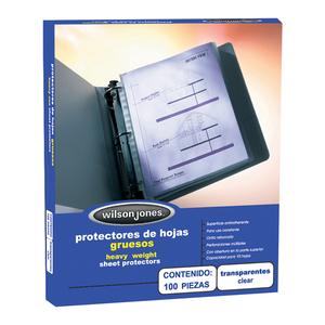 PROTECTORES DE HOJAS WILSON JONES GRUESO (100 P.) PROTECTORES DE HOJAS WILSON JONES GRUESO (100 P.)