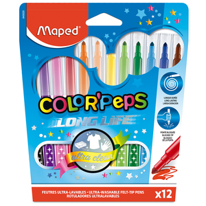 Marcadores Lavables Colorpeps Maped / 12 piezas 
