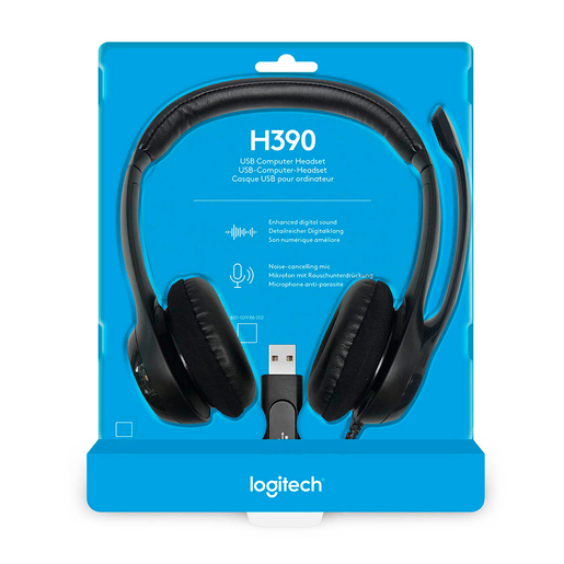 Audífonos de Diadema Logitech H390 Negro