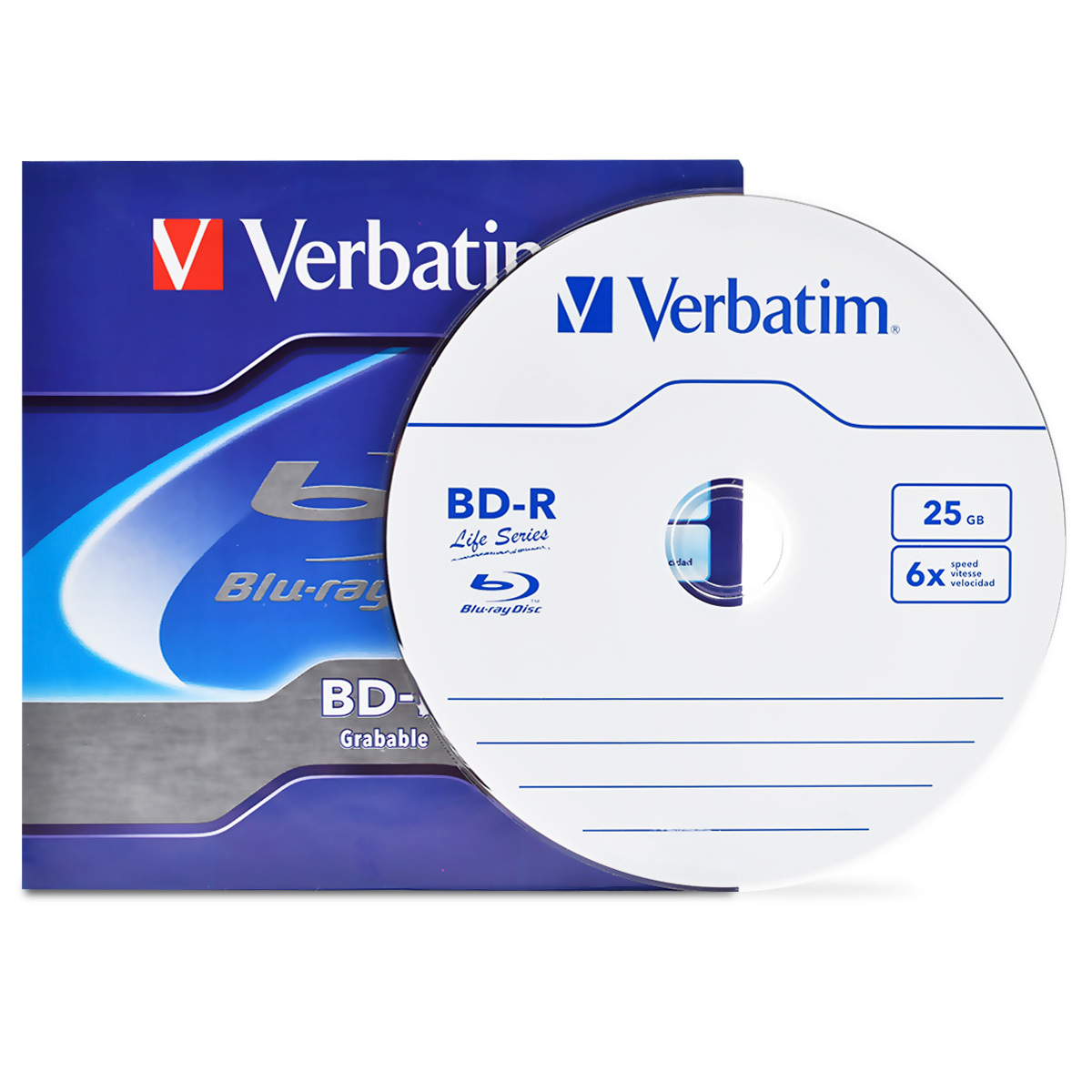 DISCO BLU-RAY VERBATIM BD-R (25 GB, 1 PZA.)