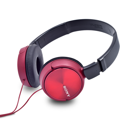 Audífonos de Diadema Sony MDR ZX310 On ear Plug 3.5 mm Rojo
