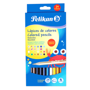 Lápices de Colores Redondos Pelikan 30330301 4 mm / 24 piezas Lápices de Colores Redondos Pelikan 30330301 4 mm / 24 piezas