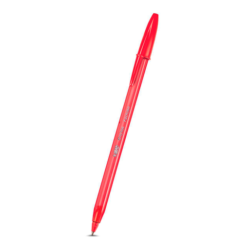 Plumas Bic Cristal Desliza Más / Punto grueso / Tinta negra roja azul verde / 4 piezas