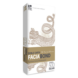 Papel Bond Doble Carta Facia Bond Premium / Paquete 500 hojas blancas