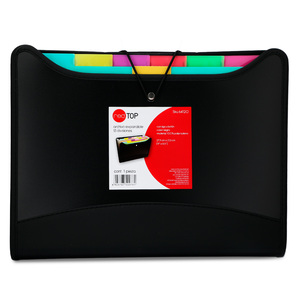 Archivero Expandible de Plástico con Liga y Botón Carta Red Top / 13 Divisiones / Negro Archivero Expandible de Plástico con Liga y Botón Carta Red Top / 13 Divisiones / Negro