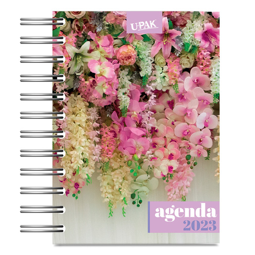 Agenda Básica Flores Rosas 2023 Upak 