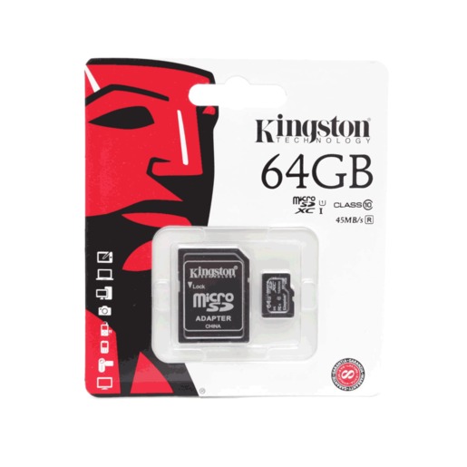Memoria Micro SD con Adaptador Kingston SDCX10 / 64gb / SDXC / Clase 10
